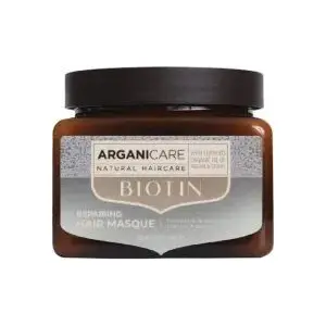 Matu maska Arganicare Biotin atjaunojoša 500 ml — ar biotīnu
