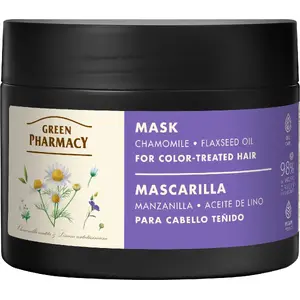 Маска для окрашенных волос Green Pharmacy Ромашка и льняное масло 300 мл