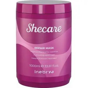 Atjaunojoša matu maska Inebrya Shecare Repair Mask ķīmiski bojātiem matiem 1000 ml
