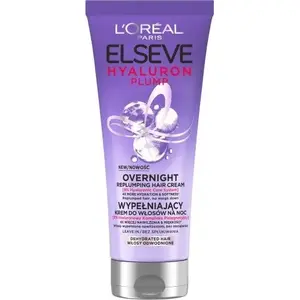 Несмываемый ночной крем для волос L’Oreal Paris Elseve Hyaluron Plump 200 мл — лечение без смывания
