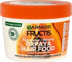 Маска для волос No name Fructis Hair Food восстанавливающая для повреждённых волос Папайя 400 мл
