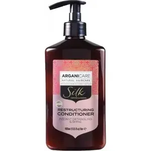 Matiņu kondicionieris Arganicare Silk izlīdzinošs ar zīdu 400 ml