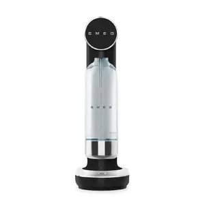 Smeg SKC01BLM Collezione Soda Maker Black Plastic Rotary Control 1 L Screw-in Bottle