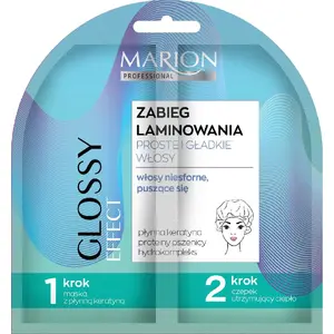 MARION Marion Zabieg laminowania Duo Proste i Gładkie włosy - 20 ml treatment for unruly hair with cap