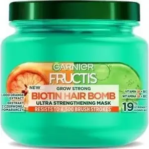 Matu maska No name GARNIER_Fructis Hair Food Grow Strong sausiem un normāliem matiem 320 ml