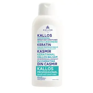Профессиональный кондиционер для волос Kallos Repair с кашемировым кератином, 1000 мл, для ломких, повреждённых и сухих волос