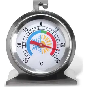 Refrigerator/Freezer Thermometer ORION 152863 — stainless steel, analog dial