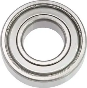 Ball bearing 6202 ZZ, shielded double metal shields, single-row radial bearing