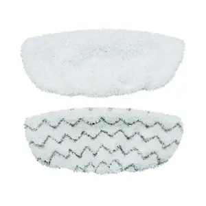 Replacement mop pads for Bissell Vac & Steam, white, pack of 2, compatible with Vac & Steam