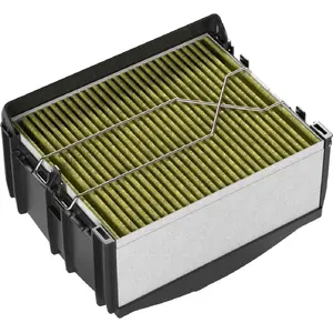 Фильтр для вытяжки Siemens LZ11DXI16 — чёрный/зелёный/металлик, расход воздуха 100 м³/ч, шум 5 дБ