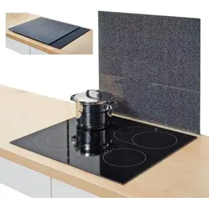 Glass Cutting Board / Granite Protector ZELLER 50×56×0.78 cm, anthracite