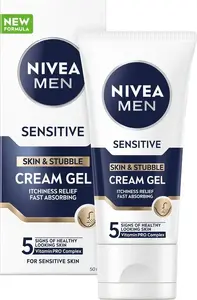 Крем-гель для лица и 3‑дневной щетины Nivea Sensitive 50 мл