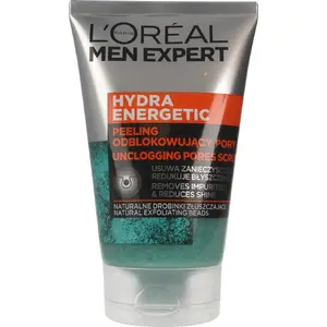 Face Peeling L’Oreal Paris Men Expert Hydra Energetic, pore-unclogging scrub 100 ml