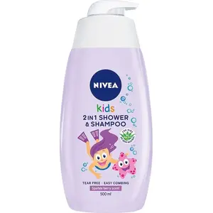 Dušas želeja 2‑in‑1 Nivea modelis 0184589 — melleņu aromāts, ķermeņa un matu mazgāšanai