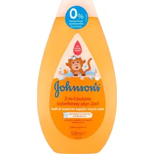 Детская жидкость для купания и мытья JOHNSONS BABY Bath & Wash 2‑в‑1 Bubble 500 мл