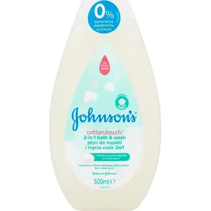 Vannas un ķermeņa mazgāšanas līdzeklis JOHNSONS BABY 2‑in‑1 Cottontouch 500 ml