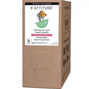 Средство для мытья посуды и детских бутылочек Attitude 2 л, гипоаллергенное