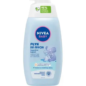 Bērnu maiga vanna Nivea Baby 450 ml — mazgāšanas līdzeklis jutīgai ādai