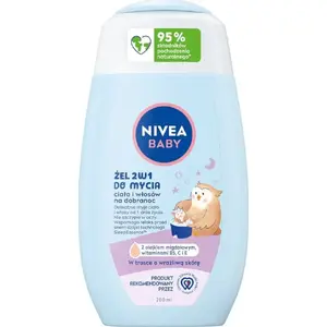 Želejs bērniem 2‑in‑1 Nivea 200 ml — nakts formula (do dobranoc)