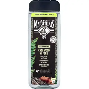 Dušas želeja Le Petit Marseillais 4in1 vīriešiem Drzewo Cade & paparde 400 ml