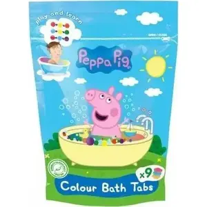 Vannas krāsošanas tabletes Peppa Pig 144 g — bērnu vannas krāsu tabletes