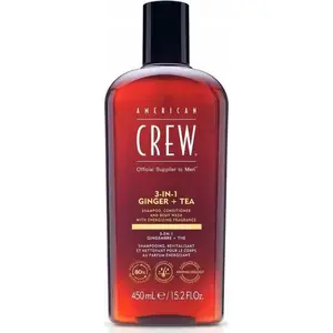 Гель для душа + шампунь + кондиционер AMERICAN CREW 3‑в‑1 Ginger + Tea 450 мл