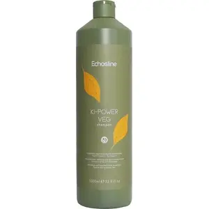 Šampūns Echosline Ki-Power Veg Shampoo 1000 ml — sagatavojošs matu atjaunošanas šampūns