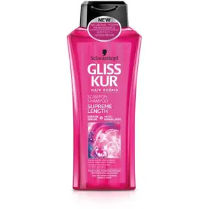 Šampūns Schwarzkopf Gliss Kur Supreme Length attīrošs 400 ml