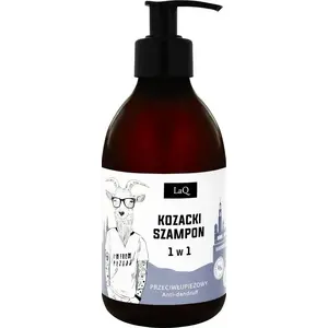 Šampūns LaQ Kozacki 1‑in‑1 pretblaugznu ar tējas koka ekstraktu un 12 augu kompleksu 300 ml