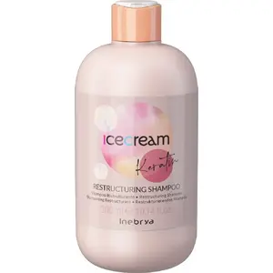Реструктурирующий шампунь с кератином No name INEBRYA Ice Cream 300 мл