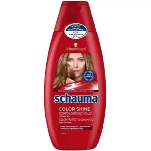 Шампунь Schwarzkopf Schauma Color Shine 400 мл — средство для защиты цвета волос, жидкое очищение