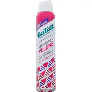 Sausais šampūns Batiste Volume 200 ml – tūlītēja atsvaidzināšana, piešķir apjomu