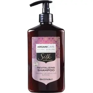 Arganicare šampūns ar zīdu 400 ml — viegli izķemmējams šampūns
