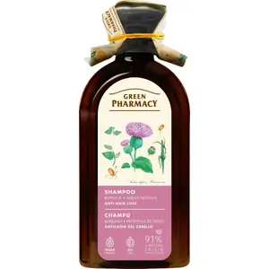 Шампунь Green Pharmacy против выпадения волос Лопух и Пшеничный белок 350 мл