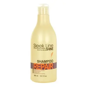 Šampūns Stapiz Sleek Line Repair ar zīdu 1000 ml — atjaunojošs matu šampūns