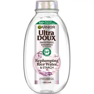 Шампунь GARNIER Ultra Doux для длинных волос Replumping Woda ryżowa и крахмал 400 мл