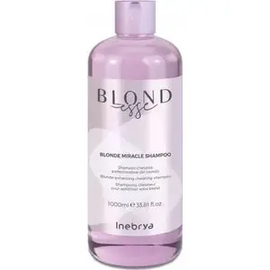 Šampūns Inebrya Blondesse Blonde Miracle — barojošs šampūns blondiem matiem 1000 ml