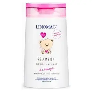Bērnu šampūns Linomag LI0001 200 ml — maiga matu un galvas ādas kopšana