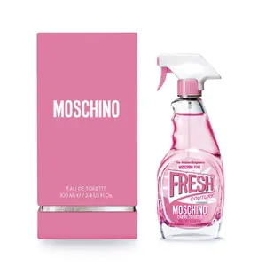 Eau de Toilette Moschino Pink Fresh Couture 100 ml — sieviešu aromāts, neatkārtoti uzpildāms flakons