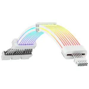 Kabelis GameMax GAMEMAX 12V-2x6 Cable-WH — 12V barošanas sadalītājs, 2×6 kontaktu (balts)