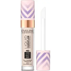 Concealer Eveline Liquid Camouflage HD with Hyaluronic Acid 01 Light Porcelain 7.5ml