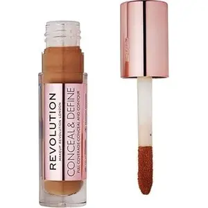 Korektors Makeup Revolution Conceal and Define Concealer C14 — šķidrais sejas korektors tonis C14