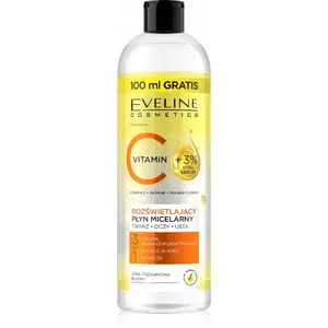 Micellar Cleansing Solution 3-in-1 Eveline Vitamin C 500 ml — makeup remover, cleanser, toner