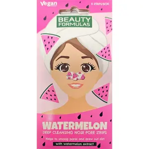 Deguna plāksteri Beauty Formulas dziļai attīrīšanai arbūzs 6 gab.