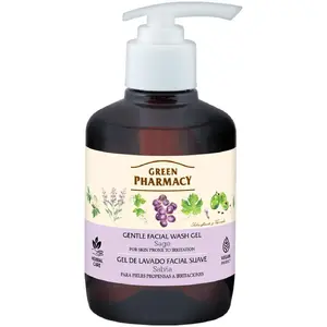 Facial Cleansing Gel Green Pharmacy Delikatny Szałwia for Irritated Skin 270 ml