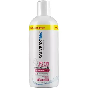 Мицеллярный раствор для снятия макияжа Solverx Sensitive Skin 3-в-1 400 мл
