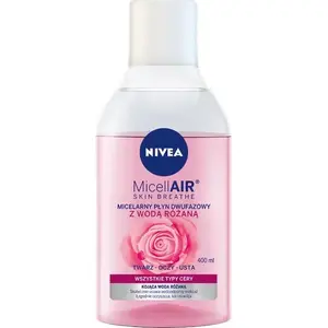 Двухфазный мицеллярный раствор с розовой водой 400 мл — Nivea Micell Air Skin Breathe