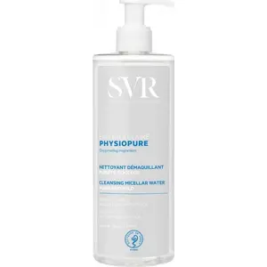 Micellārais šķidrums SVR Physiopure 400 ml — maigs sejas attīrītājs grima noņemšanai un ādas attīrīšanai