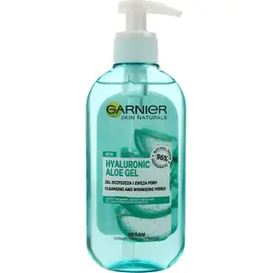 Facial Cleansing Gel GARNIER Hyaluronic Aloe 200 ml — cleansing and pore-tightening for all skin types