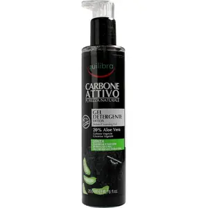 Facial Cleansing Gel Equilibra Carbo Detox with Aloe Vera 200 ml